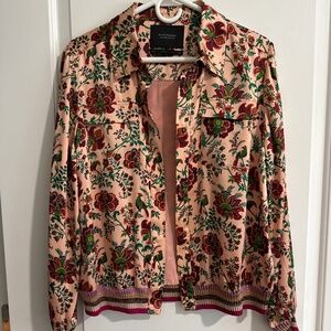 Women’s Scotch and Soda Le Jardin D’Apus  100% Silk Jacket